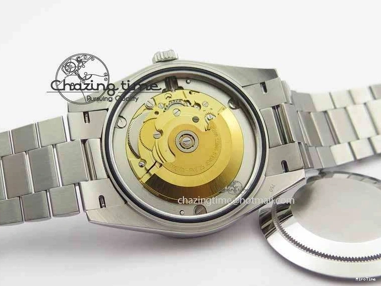 MiroTime 0423 Unisex Day Date 40mm SS BP Maker Best Edition Silver Dial Diamond Markers On SS Bracelet ETA 3690